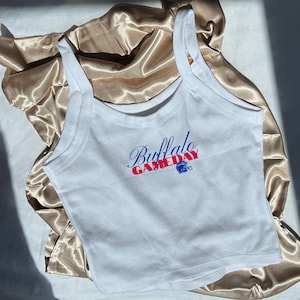 Buffalo Gameday Print - Women&#39;s Micro Ribbed Scoop Tank