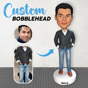 Custom Bobblehead, Personalized Custom Full, Custom Personalized Unique Handmade Bobbleheads Figurine, Action Figure Based on Your Photo