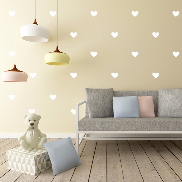 Heart Wall Decal Etsy