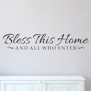 Wall Decals - Bless This Home Decal - Bless This Home Wall Decal - Home Wall Decal - Bless This House - Bless This Home