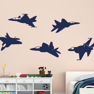 Jet Wall Decals, Fighter Jet Decals, Pilot Decal, Jet Decal, Fighter Jet Wall Decal, Air Force Decals, Aircraft Wall Decal, Military Decal