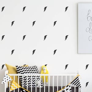 Lightning Bolt Wall Decals | Lightning Bolts | Kids Room Decor | Boys Room Wall Decals | Vinyl Lightning Bolts | Vinyl Wall Decals Superhero