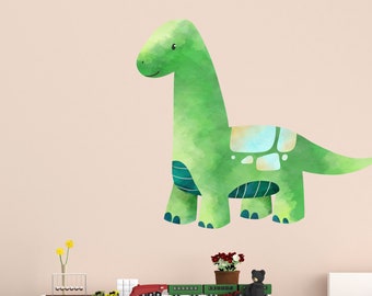 juego de calcomanías de pared de dinosaurios grandes, sala de niños de Jurassic World, pegatinas de dinosaurios, arte de pared de dinosaurios, pegatina de pared para niños, decoración de dinosaurios, Brontosaurus