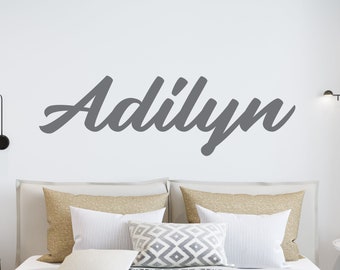 Girls Personalized Name Wall Decal, Children's Room Girls Bedroom, Personalized Name Wall Sticker, Girls Name Wall Decal, Nursery Room