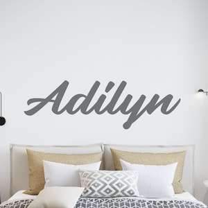 Custom Kids Name Wall Decal, Children&#39;s Room Girls Bedroom, Personalized Name Wall Sticker, Kids Name Wall Decal