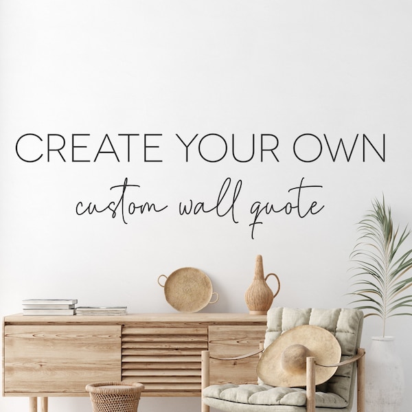 Create Your Own Wall Decal Etsy