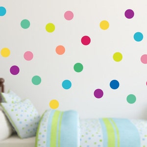 Polka Dot Decals, Polkadot Confetti, Nursery Art, Re Useable Stickers, Polka dot Decals, Confetti Decals, Kids wall decals, Wall Decal