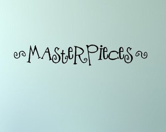 Masterpieces Vinyl Wall Decal - Childs artwork Vinyl Wall Decal - Artwork Wall Decal - Masterpieces Artwork Decal