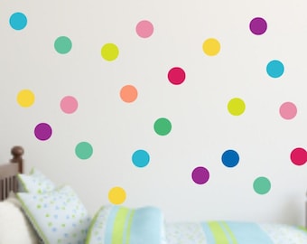 Polka Dot Decals, Polkadot Confetti, Nursery Art, Re Useable Stickers, Polka dot Decals, Confetti Decals, Kids wall decals, Wall Decal