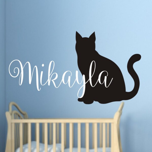 Cat Wall Decals Etsy