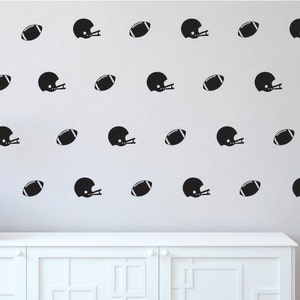 Decalcomanie da muro di calcio / calcio casco Decalcomanie da muro / ragazzi camera Sticker / calcio / calcio casco adesivi / calcio Vinyl Wall Decal