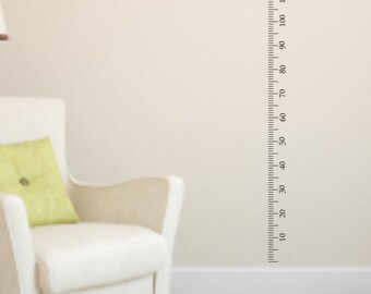 Ruler Growth Chart Vinyl Wall Decal in Centimeters - Nursery Growth Chart Vinyl Wall Decal - Child's Room Growth Chart Vinyl Wall Decal