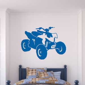 ATV Wall Decal - 4 wheeler Decal - Boys Room Wall Decal - ATV Decal - Quad Wall Decal - ATV Decal - Honda Decal - Kawasaki Decal