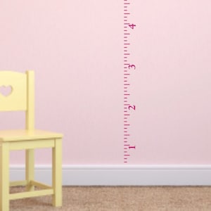 Ruler Growth Chart Vinyl Wall Decal - Nursery Growth Chart Vinyl Wall Decal - Child's Room Growth Chart Ruler Wall Decal