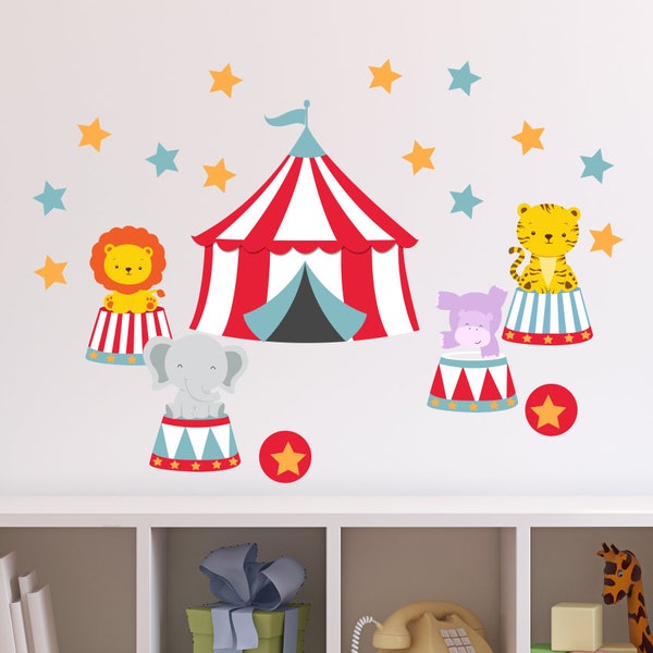 Circus Wall Mural Etsy