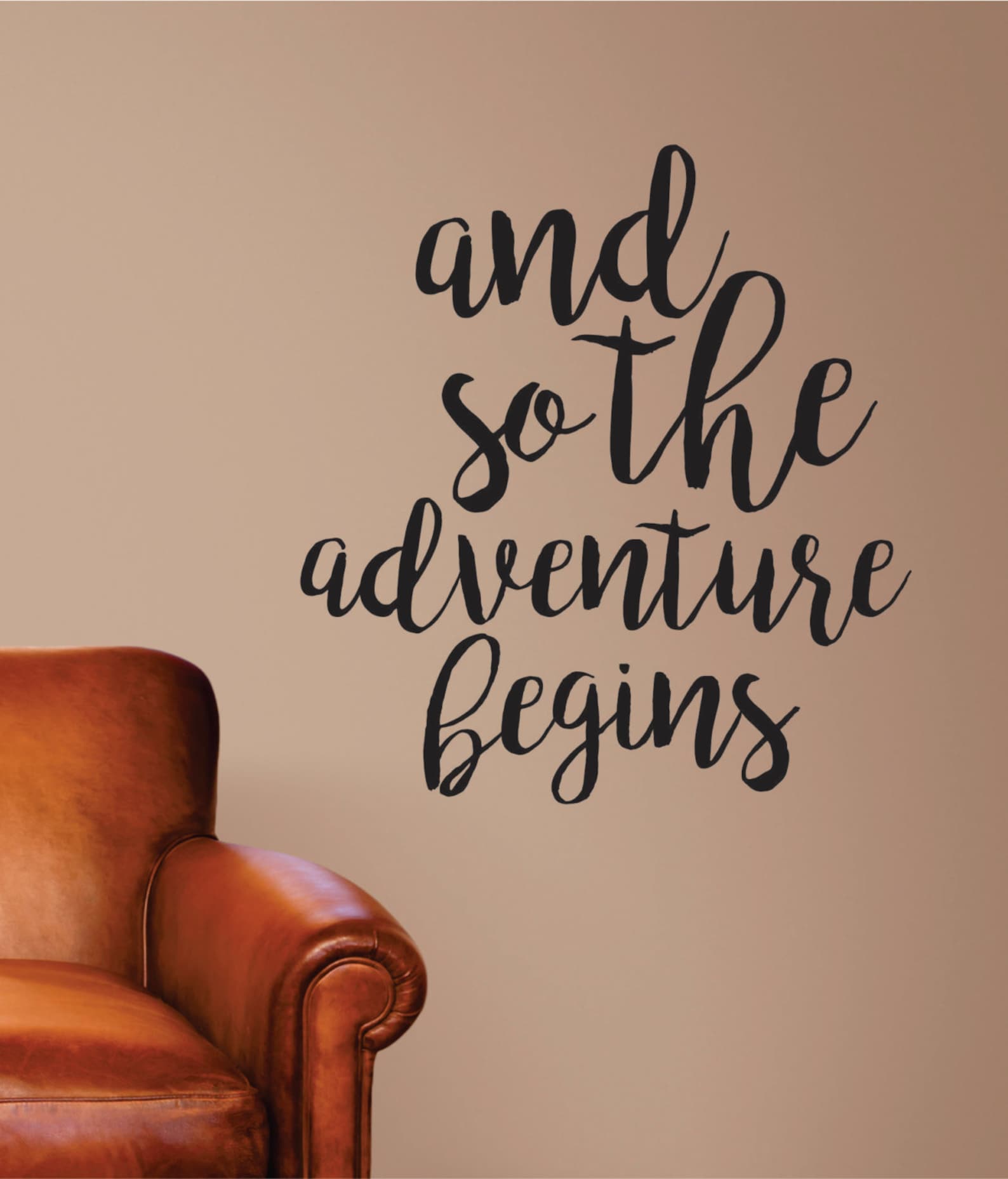 Adventure Begins Wall Decal and so the Adventure Begins Etsy