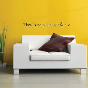 There's no place like home Vinyl Wall Decal - Wizard of Oz Vinyl Wall Quote - Home Vinyl Wall Decal - No place like home quote decor