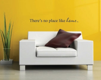 There&#39;s no place like home Vinyl Wall Decal - Wizard of Oz Vinyl Wall Quote - Home Vinyl Wall Decal - No place like home quote decor