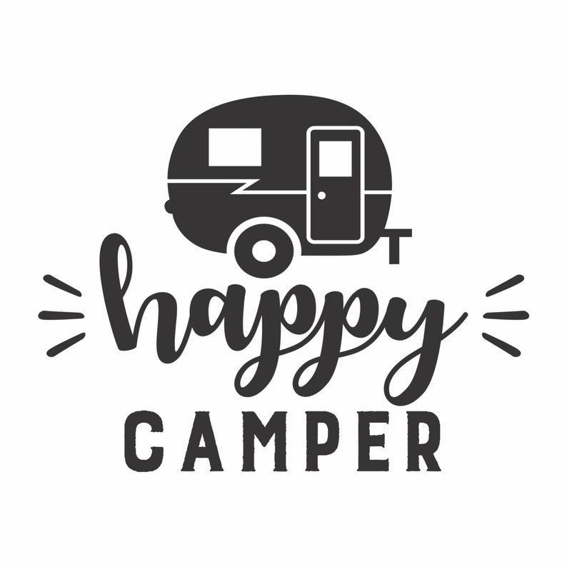 Happy Camper Car Window Decal Camping Decal for Car Window | Etsy