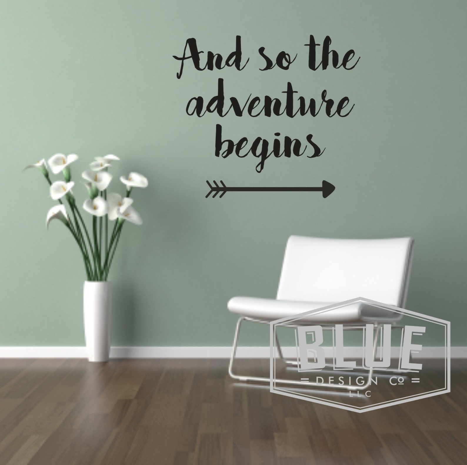 Wall Decal Quote and so the Adventure Begins Wall Decal Etsy