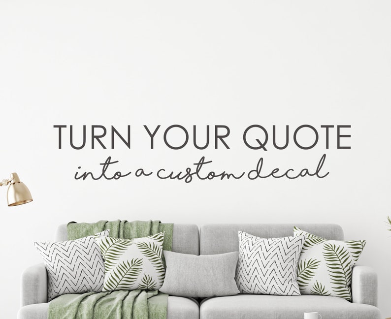 create a custom wall decal favorite quote wall decal | etsy