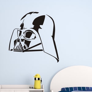 Darth Vader Wall Decal, Darth Vader Wall Sticker, Darth Vader Laptop Sticker, Star Wars Decals