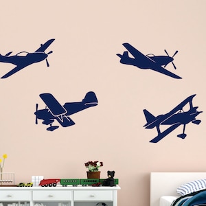 airplane decals, Planes Vinyl Wall Decals, Planes Decals, Kids Room Plane Decals, Kids Room Decals, Airplane, Kids