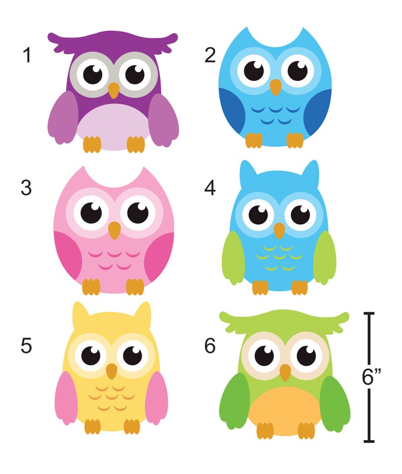 Nursery Wall Decals Owl Wall Decal Nursery Name Decal Etsy