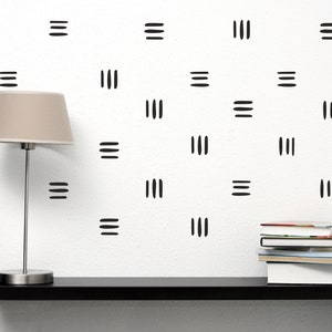 Boho Line Wall Decals, Modern Wallpaper Pattern, Boho Nursery Decor, Trendy chic line dashes image 2