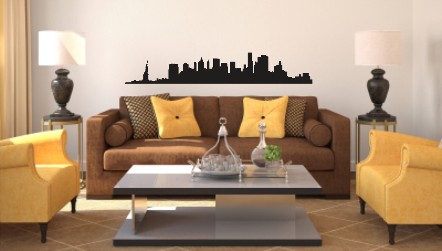 New York City Wall Decals New York Vinyl Decal City Etsy