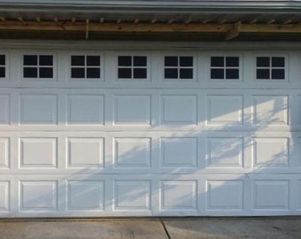 Garagentor-Fensteraufkleber - Garagen-Kunstfensterabziehbilder - Fensterabziehbilder - Außen-Garagentür-Vinylfenster - Mock-Fensterabziehbilder