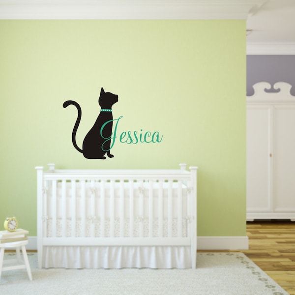 Cat Wall Decals Etsy