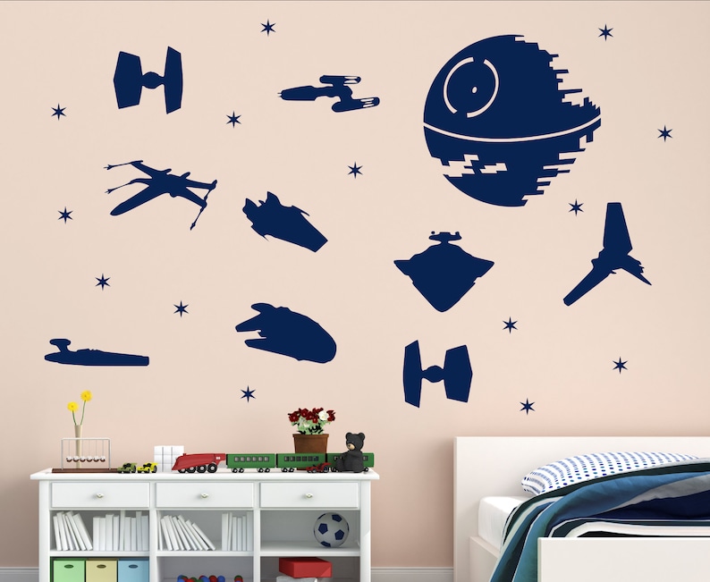 Star Wars Wall Decals Jedi Knight Wall Decal Wall Sticker Etsy