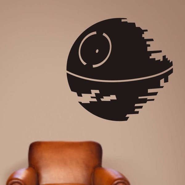 Star Wars Wall Decal, Death Star Wall Decal, Dark Side Decals, Star Wars room decor, Star Wars Decals, Star Wars Death Star