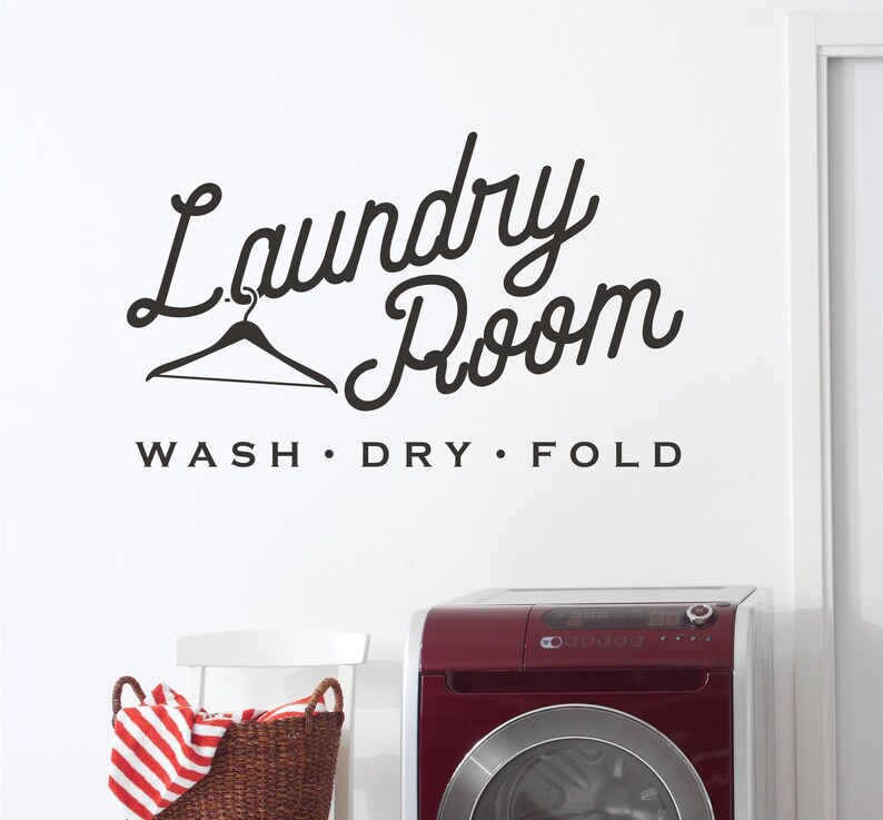 Laundry Room Vinyl Decal Laundry Room Decor Laundry Room - Etsy