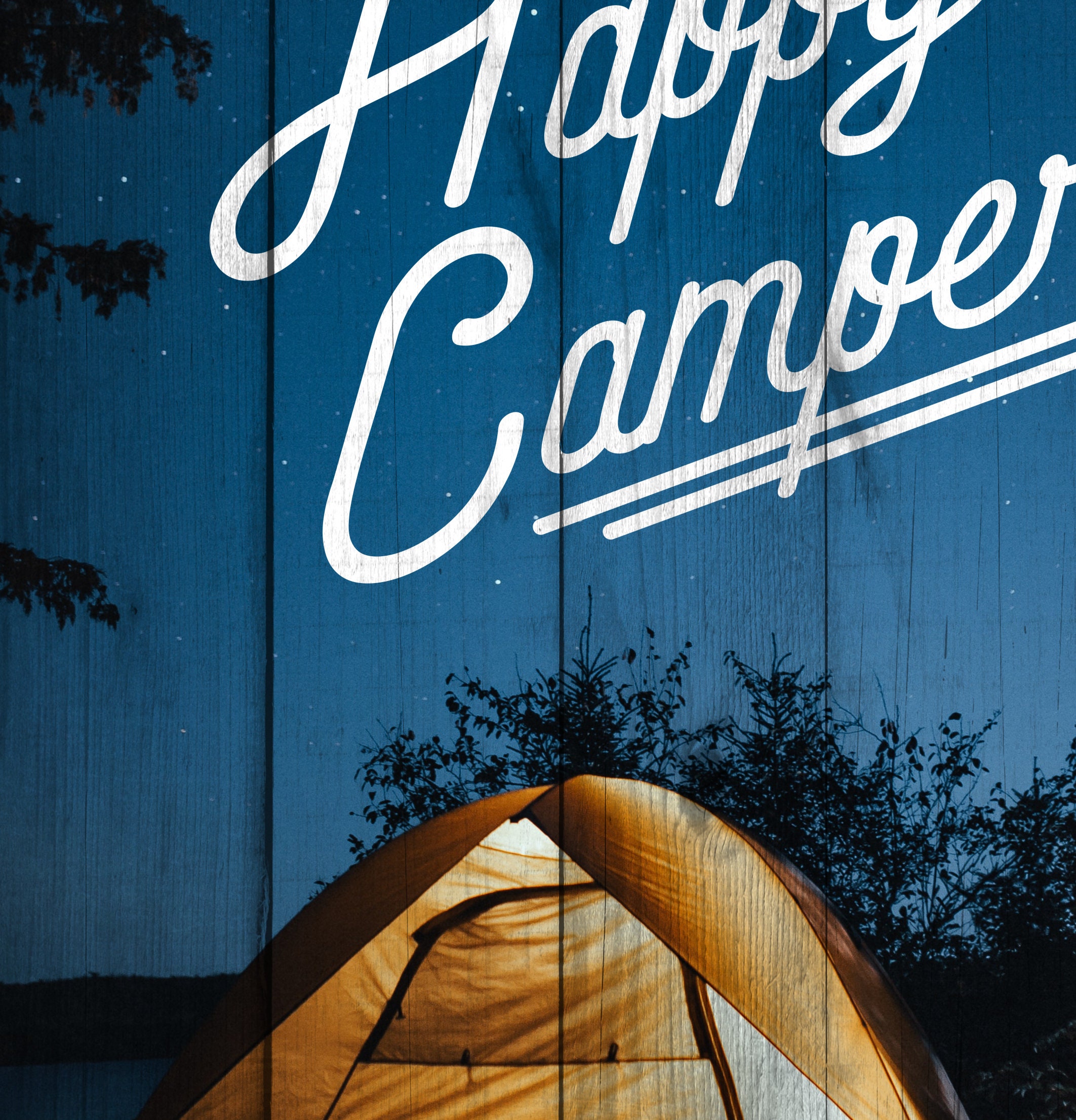 Camping Cornhole Wrap Happy Camper Cornhole Wrap Skin - Etsy