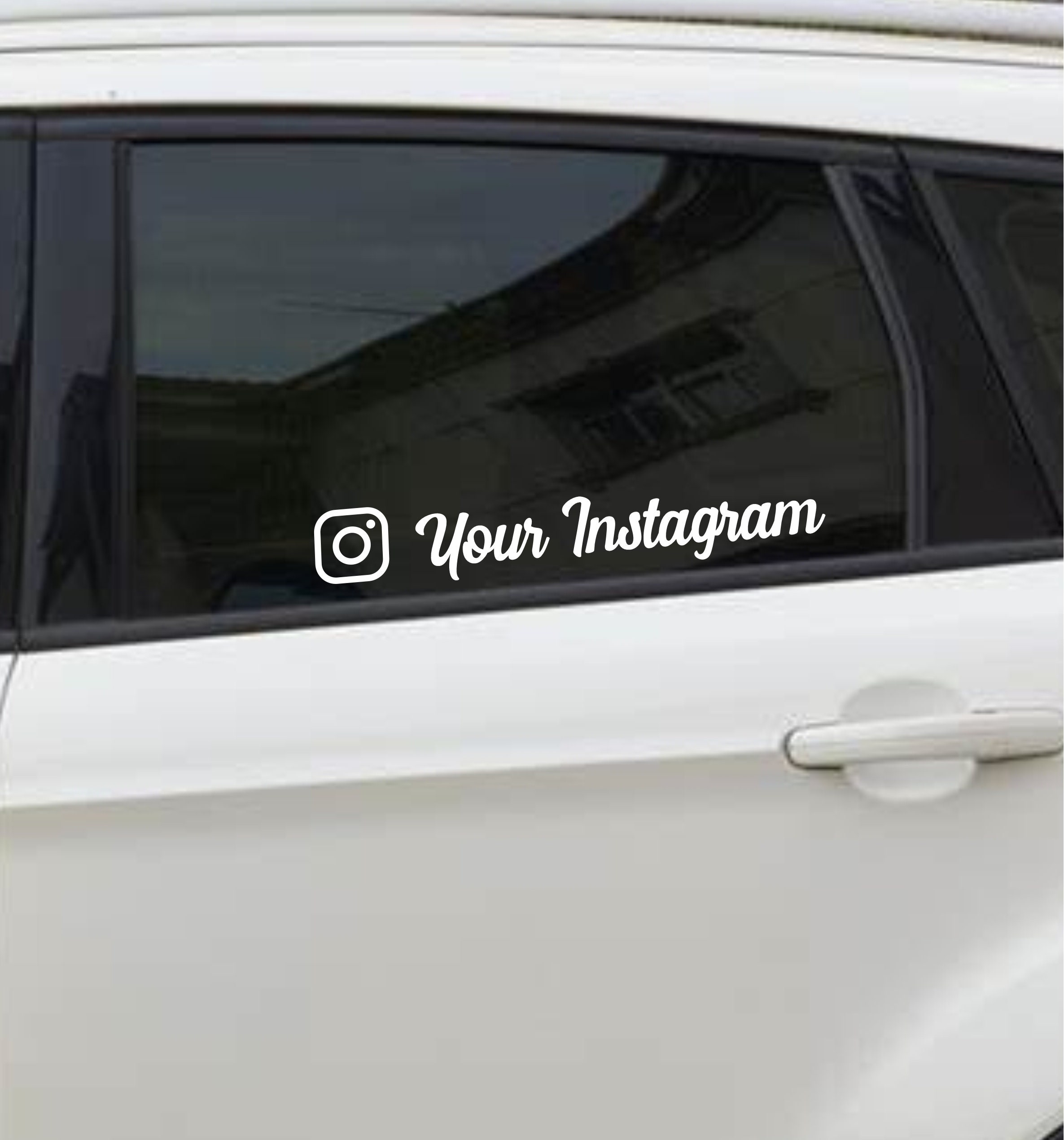 4 Adesivi Vinile Personalizzati Per Auto - Con Il Tuo Nome Stile Facebook Posizionamento Frontale A 1224395 - Foto 10