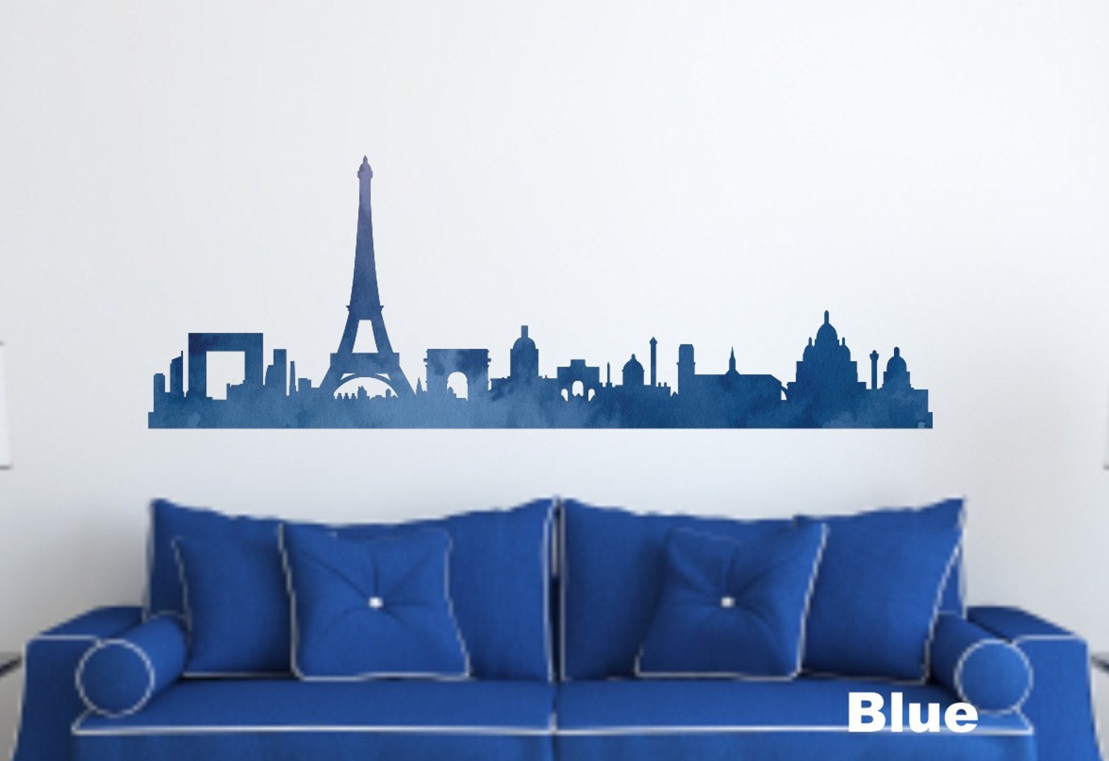 Paris Wall Decals Paris Silhouette City Skyline Decal Etsy