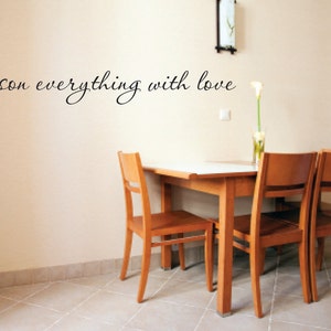 Vinyl Wall Decal Season everything with love Love Wall Decal Kitchen Vinyl Wall Decal image 1