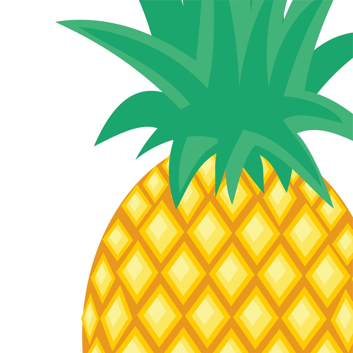 Removable Pineapple Fabric Wall Decals Pineapple Wall Decor Etsy
