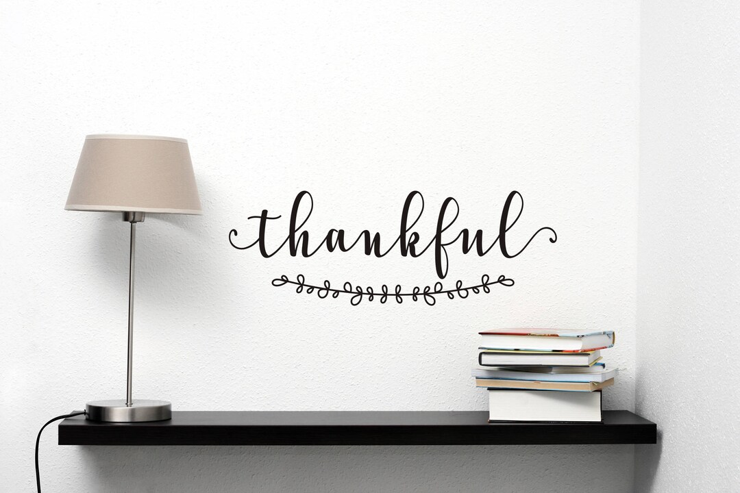 Thankful Wall Decals, Thankful Wall Quote, Thanksgiving Wall Decals