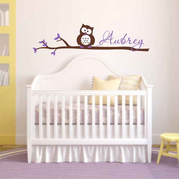 Owl Wall Decal Etsy
