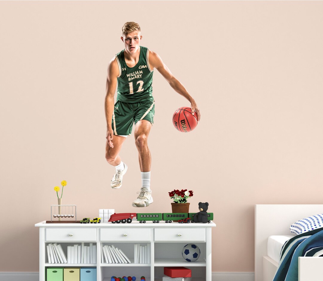 Custom Die Cut Vinyl Print, Reusable Athlete Wall Graphic, Custom Made