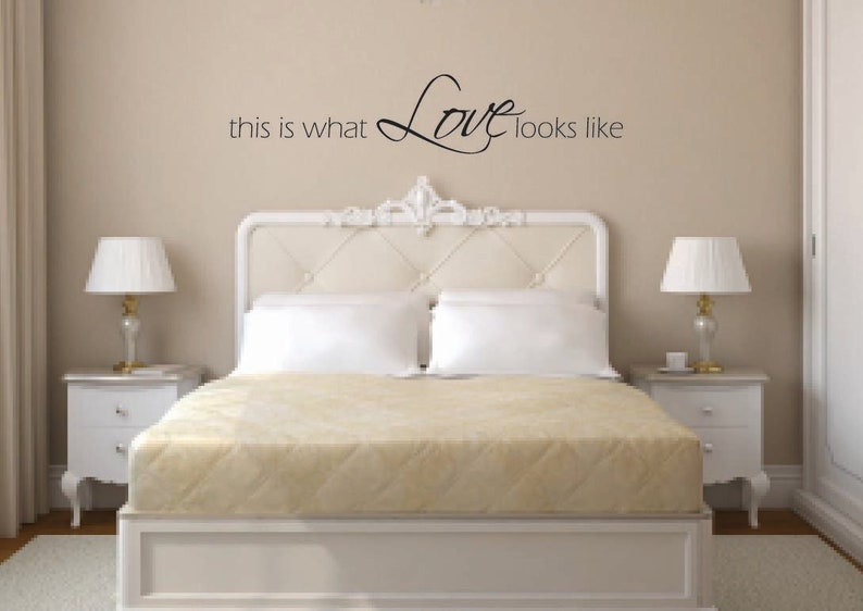Wall Decal Quote This is What Love Looks Like Vinyl Wall Etsy