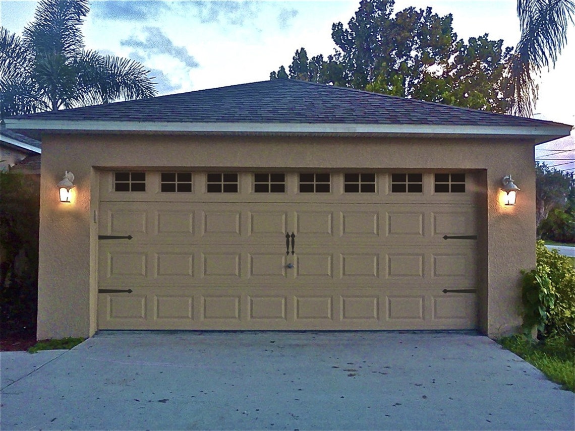 Garage Door Windows Decals Garage Faux Window Decals Etsy