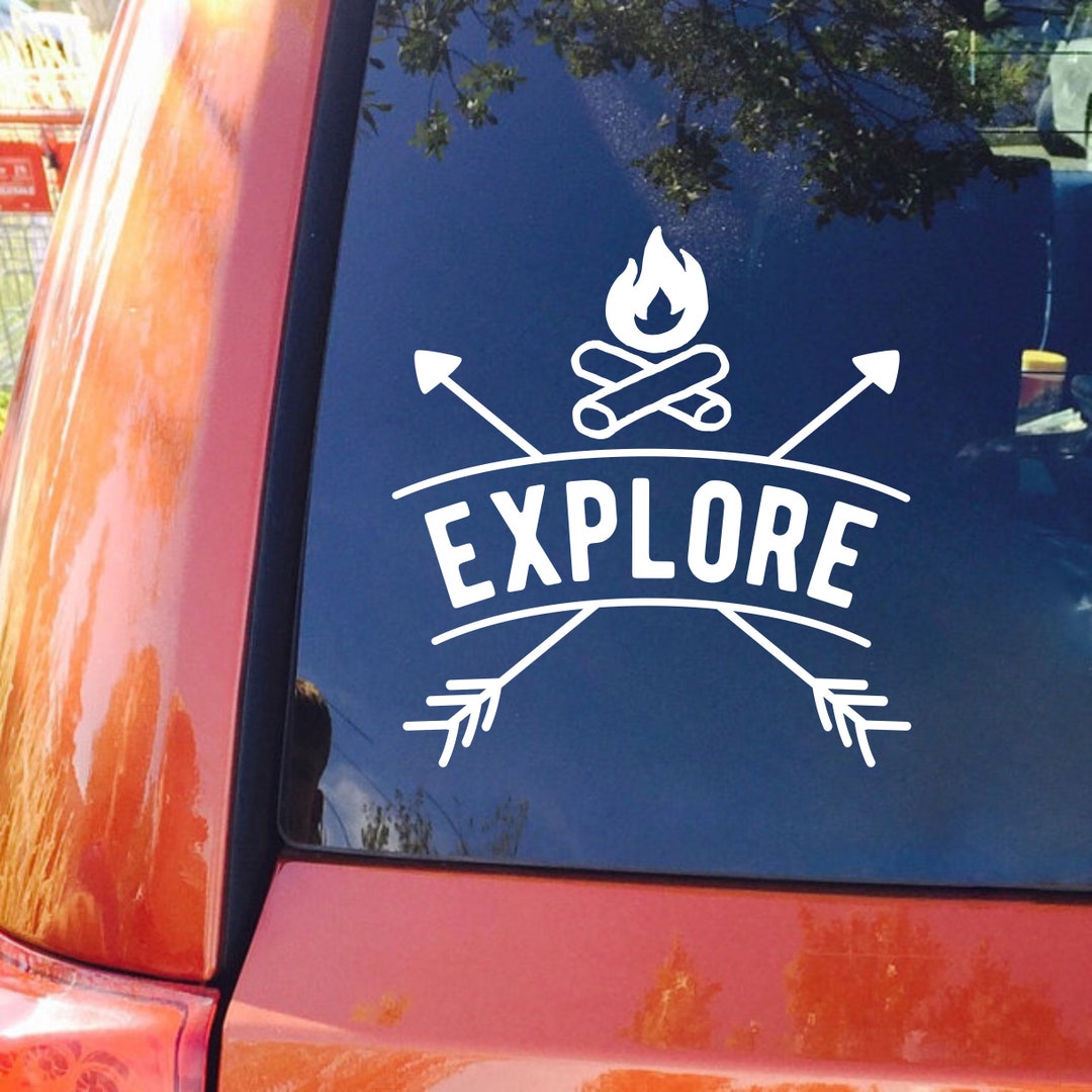 Go Explore Sticker Explore Window Decal Sticker, Go Explore Outdoors Window Decal, Explore ...