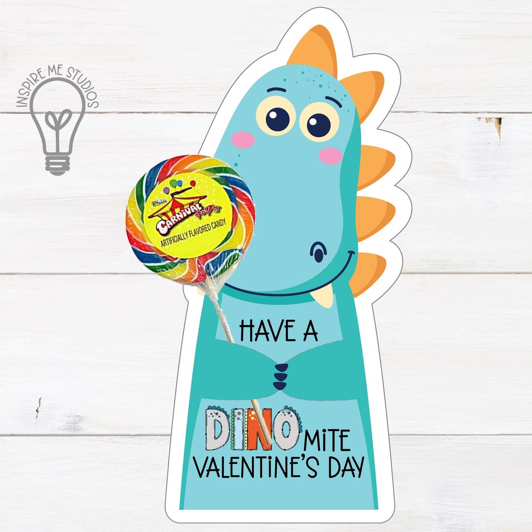 Dinosaur Valentine DYI Card Printable | Kids Party - Classroom Candy ...