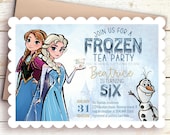 Frozen Tea Party Invitation • Editable Birthday (Digital Download)