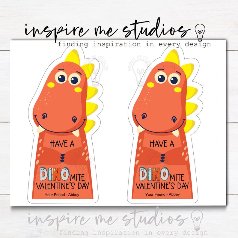 Dinosaur Valentine DYI Card Printable | Kids Party - Classroom Candy ...