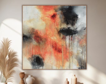 Neutral Abstract Painting Print: Modern Giclée Wall Art